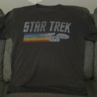 Star Trek T - Shirt Vintage Style Size Men 