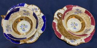 Vintage 2 Serving Set Winterling Bavaria Germany Tea Cups & Saucers (china)