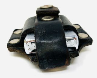 Vintage Leather Zippo Lighter Full Size Belt Holder Case HH21 3
