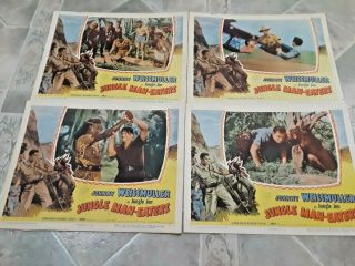 Lc Set 1954 Columbia Jungle Jim In Jungle Man - Eaters W/ Johnny Weissmuller