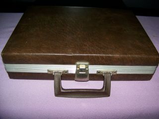 Vintage Beaux Bmi 30 Cassette Tape Carrying Case Brown Faux Leather