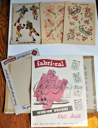 Vintage Fabri - Cal Iron - On Transfers / Meyercord Co. ,  Chicago
