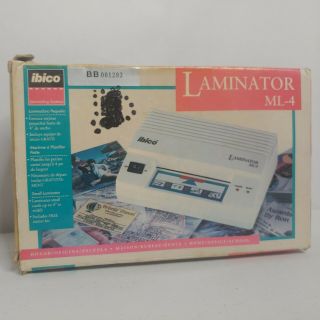 Vintage Laminator Ml - 4 Cards Ibico Small Laminating System Starter Kit Sleeve