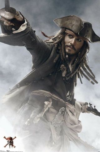 Disney Pirates Of The Caribbean: At Worlds End - Jack Sparrow Wall Poster