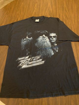 Vintage Zz Top Summer Tour 2004 Size Large Black T - Shirt - - Rare