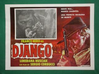 Django Franco Nero Spaghetti Western Sergio Corbucci Spanish Mexico Lobby Card 4