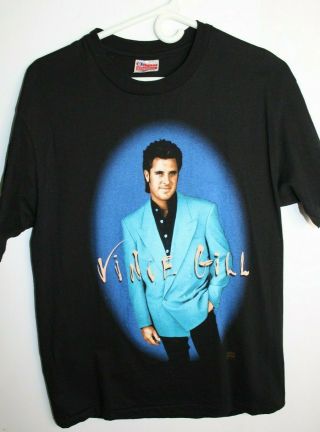 Vintage Vince Gill T - Shirt 1993 Tour Country Music Size Large 