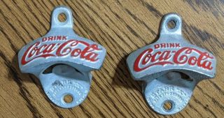 Vintage Starr Coca Cola Bottle Openers Wall Mount Soda Pop Openers