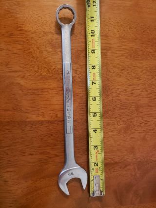 Vintage Craftsman 7/8  Sae 12 - Point Combination Wrench - V - 44703 Forged Usa