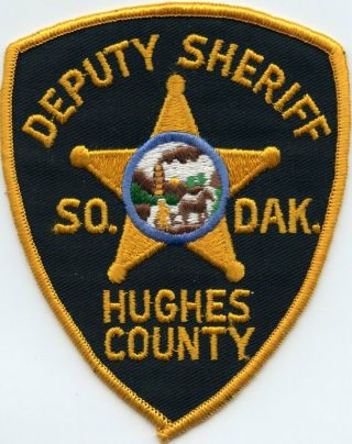 Old Vintage Hughes County South Dakota Sd Deputy Sheriff Police Patch