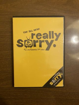 Really Sorry Flip Skateboards 2nd Second Video W Bonus Features Dvd Vintage 2003