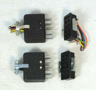4 Vintage Cinch Jones 10 - Pin Plug Socket Connectors
