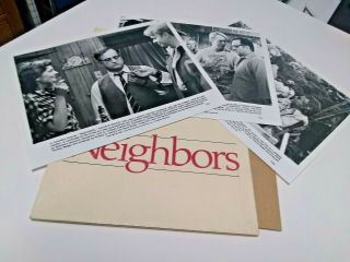 Neighbors John Belusi Movie Press Kit Folder With 3 Photos,  Columbia Pictures