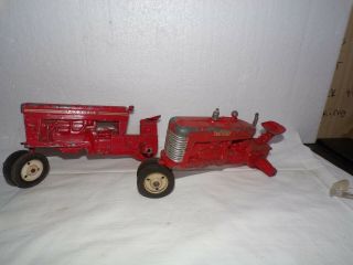 2 Vintage Tru Scale Toy Farm Tractors Or Restoration