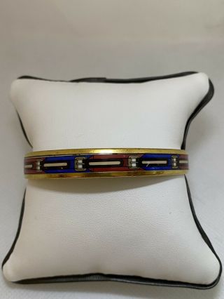 Vintage Authentic HermÈs Enameled Bangle Bracelet
