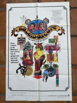 Kaleidoscope 1966 Os 27x41 Movie Poster Warren Beatty Susannah York