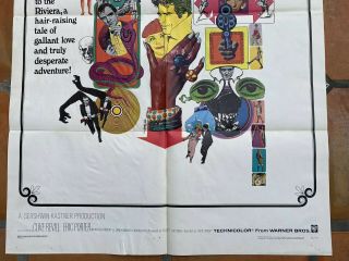 KALEIDOSCOPE 1966 OS 27x41 Movie Poster WARREN BEATTY SUSANNAH YORK 3