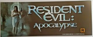 Resident Evil Apocalypse Double Sided Movie Theater Mylar 5x13