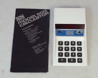 Vintage National Semiconductor Ns 600 Led Rpn Calculator