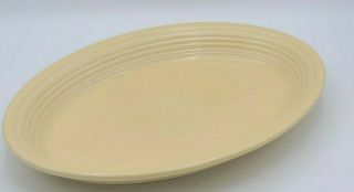 Fiesta Fiestaware Large Yellow Serving Platter 13 1/2 Vintage Home Laughlin Bowl