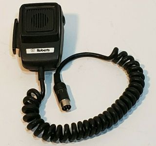 Vintage Roberts Dynamic Microphone Handheld Cb Mic 6 Pin,  Not