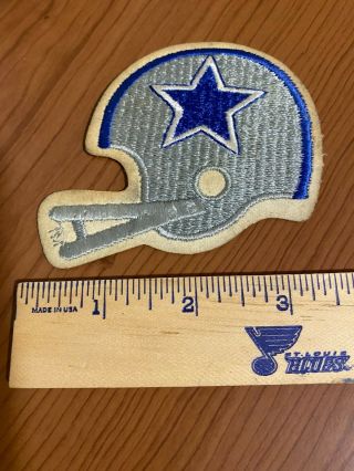 Vtg Circa 1970 Or Early 80s Helmet Version Dallas Cowboys Football Texas Patch