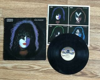 Vintage 1978 Paul Stanley Kiss Solo Album Vinyl Record Lp Nblp 7123 Usa Good