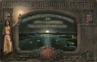 1915 Ppie Panama Pacific International Exposition Mitchell Postcard Vintage