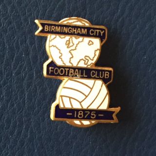 Vintage Birmingham City Fc Hard Metal Enamel Badge By Reeves Of Birmingham