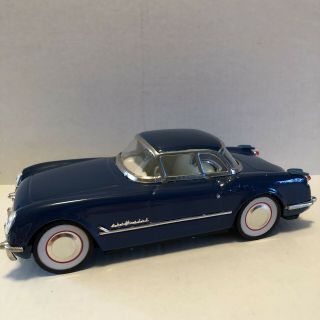 Vintage Tin Friction Toy Deluxe Coupe Chevy Corvette Car Mf316