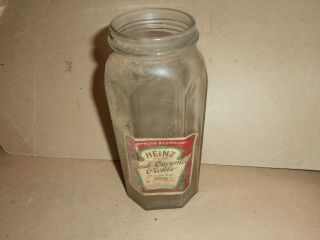 Vintage Glass Jar Heinz Cucumber Pickle