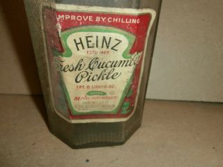 Vintage Glass Jar Heinz Cucumber Pickle 2
