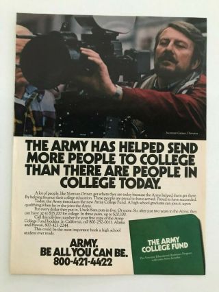 Army.  Be All You Can Be.  The Army College Fund Vintage 1980 