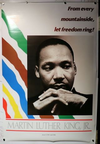 Martin Luther King Jr Vintage Poster 24.  25 " X 36 " Nos (b542)