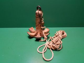 Vintage Herters Decoy Anchor Weight 83 Cast Iron 7 Oz Grapple Duck Hunting