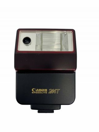 Canon Speedlite 244t Shoe Mount Flash For Canon Vintage With Case