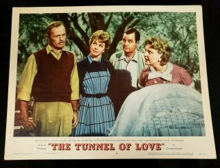 1958 The Tunnel Of Love Lobby Card 8 11x14 " 58/257 Widmark/day/young