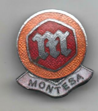 Vintage Montesa Motorcycle Bike Badge