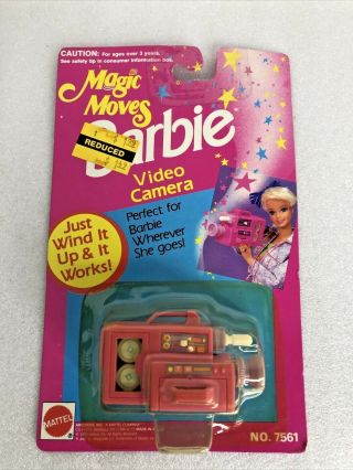 Vintage Magic Moves Barbie Pink Video Camera 7561 Mattel