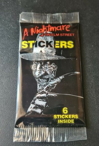 Freddy Krueger - A Nightmare On Elm Street Stickers - Packet - 1988 - Vintage