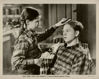 Virginia Weidler,  Mickey Rooney Orig 1938 Photo Out West With The Hardys