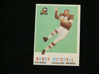 Vintage 1959 Topps Football 140 Bobby Mitchell Rc Nrmt Cleveland Browns