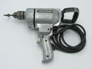 Vtg Craftsman Model No.  315.  25863 1/2 " 5/8 Hp Reversible Corded Electric Drill