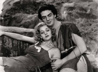 One Million B.  C.  Film Still Carole Landis,  Victor Mature 1940 Old Movie Photo