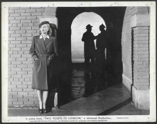 Michele Morgan Two Tickets To London 1943 Promo Photo Wwii