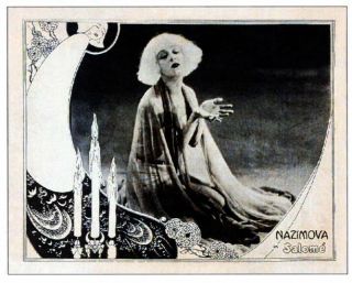 Old Movie Photo Salome Lobby Card Alla Nazimova On Lobby Card 1923