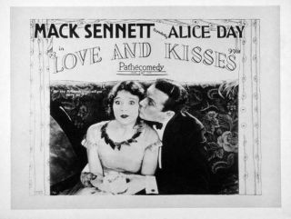 Old Movie Photo Love And Kisses Lobby Card Alice Day Raymond Mckee 1925