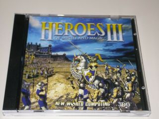 Heroes Of Might And Magic Iii (3) Pc Cd - Rom Game 3do Vintage Rpg