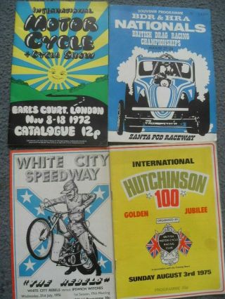 4 Vintage Motor Cycle Programmes From The 70 