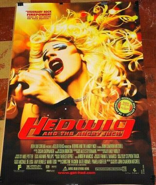 Hedwig And The Angry Inch Orig 2001 Theatre Rolled 1sheet John Cameron Mitchell